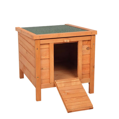 20-inch Removable Roof, Waterproof, Green Asphalt Roof, Cedar Wood, Wooden Chicken and Rabbit Cage - view 6