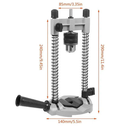 Versatile Electric Drill Stand: Vertical Drilling Support, Mobile Base, Holes For Drilling - view 4