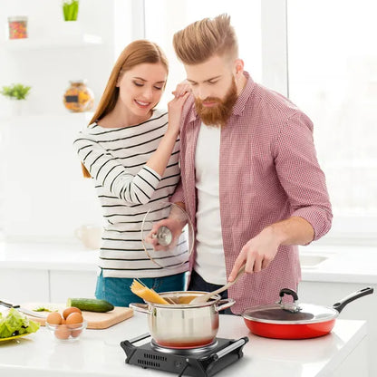 Electric Single Burner Portable Heating Hot Plate Stove Countertop RV Hotplate With 5 Temperature Stepless Adjustments - view 7