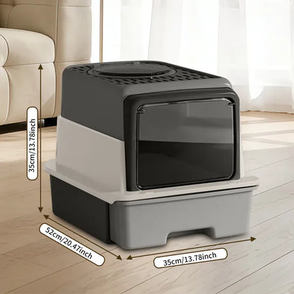 2026 Top-Rated Cat Litter Box, Pull-Out Drawer, No Scoop Needed, Fits Modern Home Decor - view 5