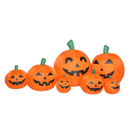 7ft Classic 7pcs LED String Lights 7pcs Pumpkin Inflatable Halloween Decoration - view 4