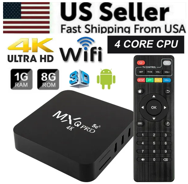MXQ Pro 4K Ultra HD 64Bit Wifi Android 7.1 Quad Core Smart TV Box Media Player - view 3