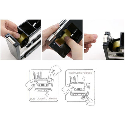 Cassette Tape Dispenser Pen Holder Vase Pencil Pot - view 5
