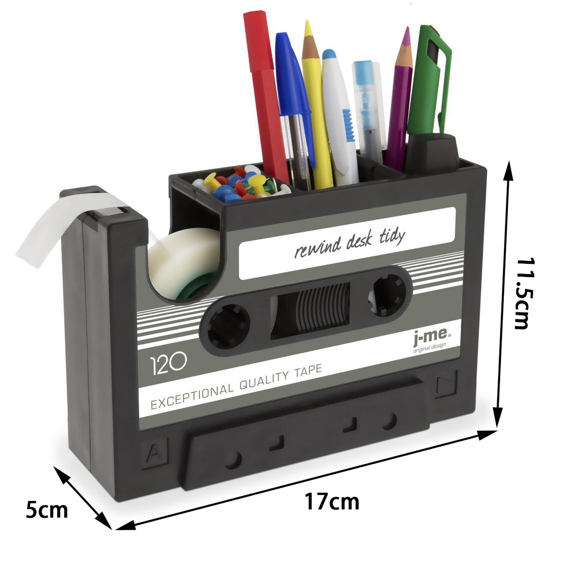 Cassette Tape Dispenser Pen Holder Vase Pencil Pot - view 6
