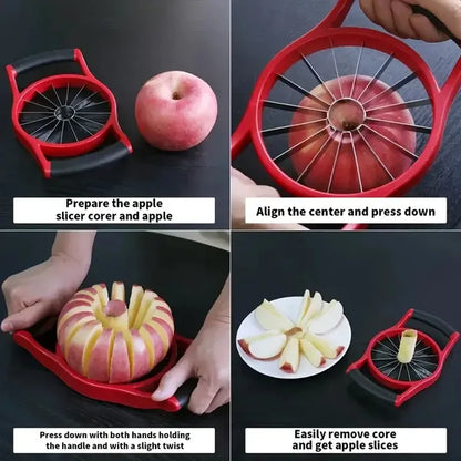 Apple Slicer Corer, Stainless Steel Upgrade 12 Sharp Apple Slicer Large - view 2