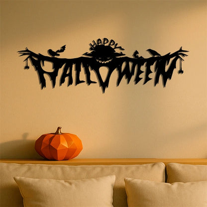 Gothic Halloween Metal Wall Art Decor For Living Room Bedroom Spooky Indoor Gothic Accents Horror Theme Party