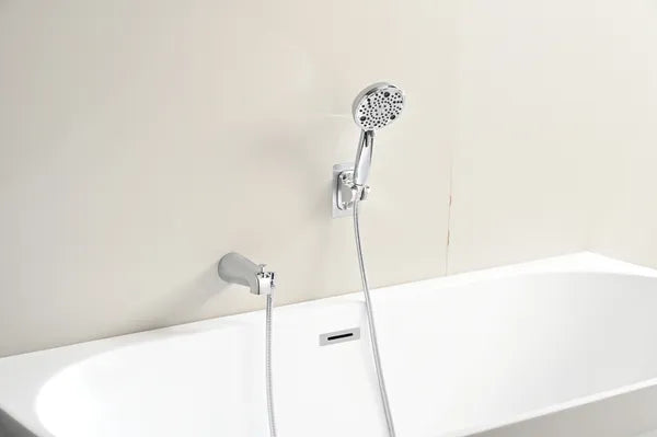 8-Setting High-Pressure Handheld Shower With Hose & Slip-On Diverter Tub Spout - view 5