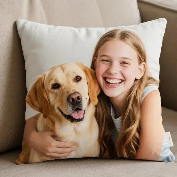 Custom Cushion Personalized Image Upload Fast Printing For Wedding For Pet Lovers - Must Upload The Image - view 3