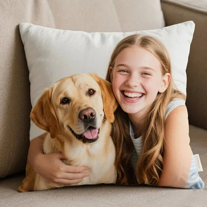 Custom Cushion Personalized Image Upload Fast Printing For Wedding For Pet Lovers - Must Upload The Image - view 3