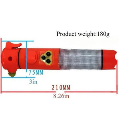 Red Multi-functional Car Safety Hammer With Flashlight - view 4