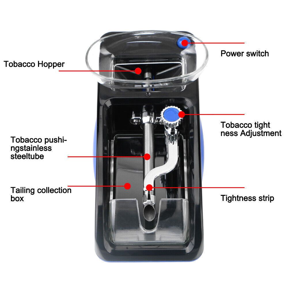 Cigarette Machine Automatic Electric Rolling Roller Tobacco Injector Maker US - view 10