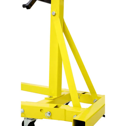Folding Engine Stand 2000 LBS Capacity Motor Hoist 360 Degree Adjustable Mounting Head Dolly Mover Auto Repair Rebuild - view 6