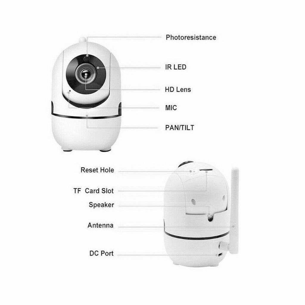 Cámara de seguridad WiFi con visión nocturna