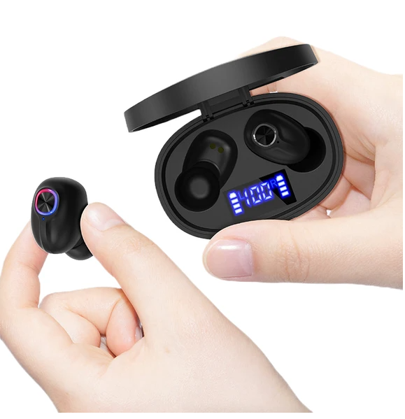 TWS Bluetooth Earbuds Waterproof Bluetooth 5.1 Headset Noise Cancelling Wireless - view 3