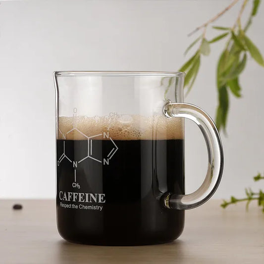 1 PCS Transparent Tape With High Borosilicate Glass Cup, Coffee Cup, Coffee Sharing Cup With Scale Identification - view 2