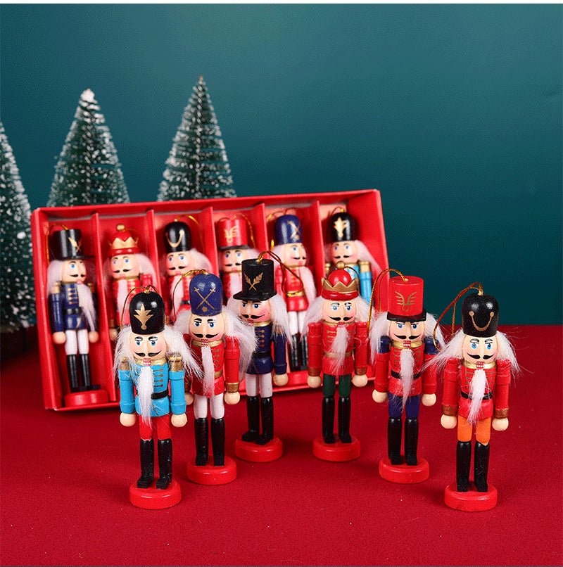 Christmas Nutcracker Soldier 6-piece Set Nutcracker Ornaments - view 3