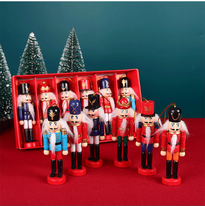 Christmas Nutcracker Soldier 6-piece Set Nutcracker Ornaments - view 3
