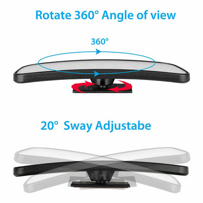 2x 360° Stick on Rear View Auxiliary Blind Spot Mirror Wide Angle Car Truck SUV - view 10
