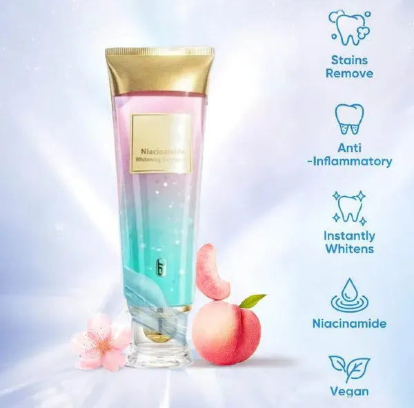 Niacinamide Whitening Toothpaste Fluorine-Free Formula For Bright Teeth & Breath Daily Oral Care Cleansing Toothpaste - view 5