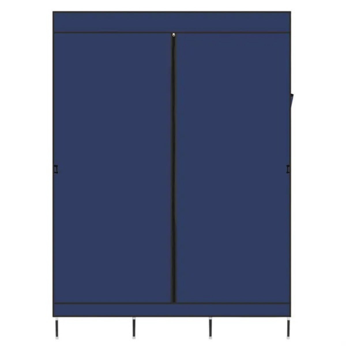 71 Portable Closet Wardrobe Clothes Rack Storage Organizer With Shelf Navy RT - view 4