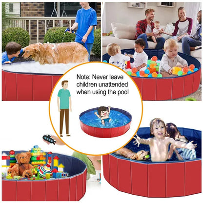Foldable Pet Swimming Pool PVC Kiddie Baby Dog Swim Pool Bathing Tub Playmat Kids Pools - view 2