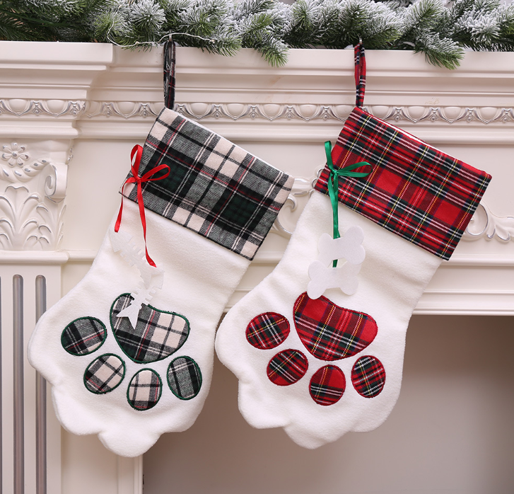 Dog paw Christmas stocking - view 4