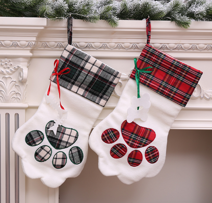 Dog paw Christmas stocking - view 4