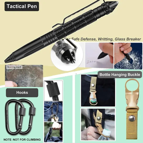 Emergency Survival Kit 30 In 1 Professional Survival Gear Equipment First Aid Supplies For SOS Tactical Hiking Hunting - view 4