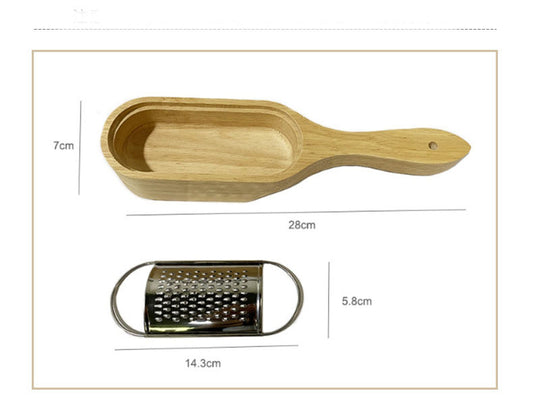 Multifunctional Rubber Wood Cheese Grating Cheese Grater - view 2