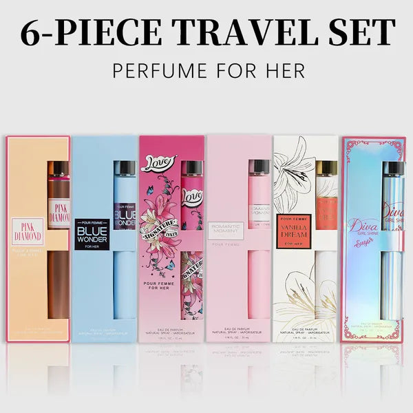 6pcs Travel Set, Women'S Eau De Parfuma Spray, Long Lasting Fragrance, 6 Different Flavor, Perfect For Holiday Gifts - view 9