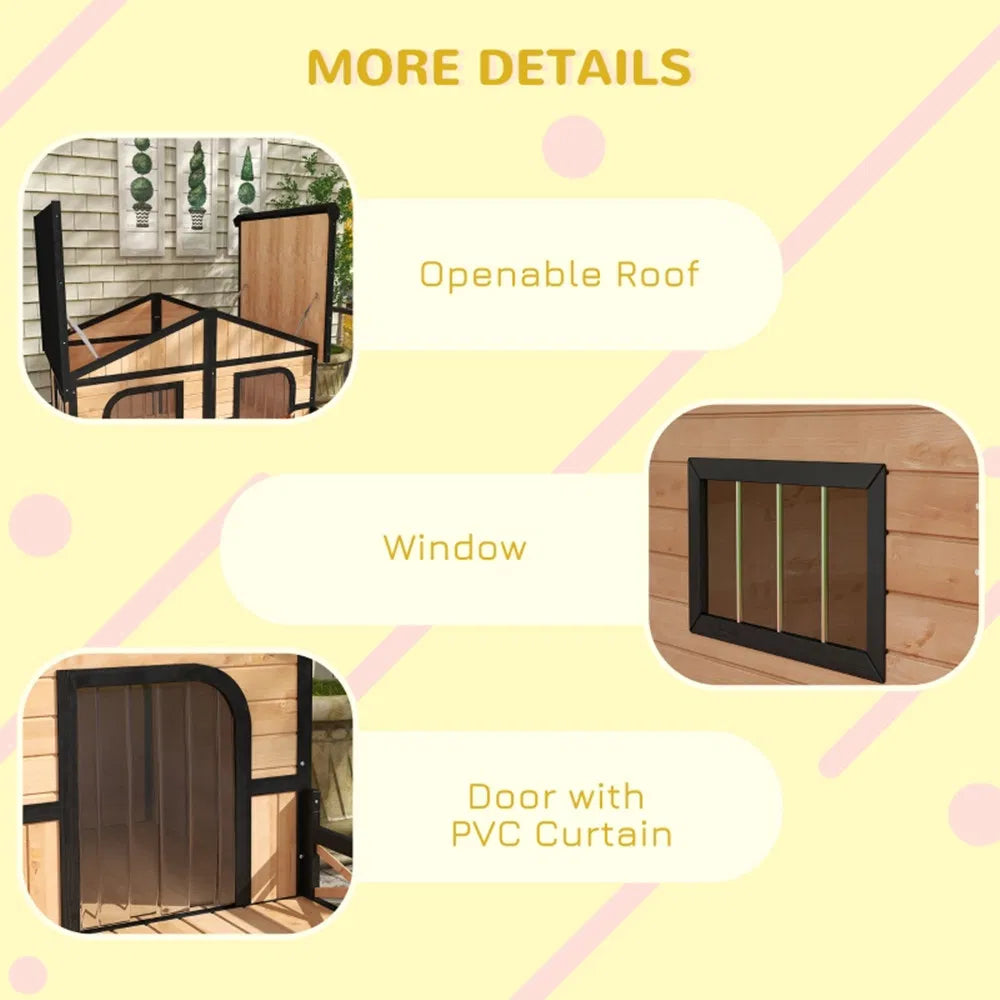 Dog House- Natural Wood - view 5