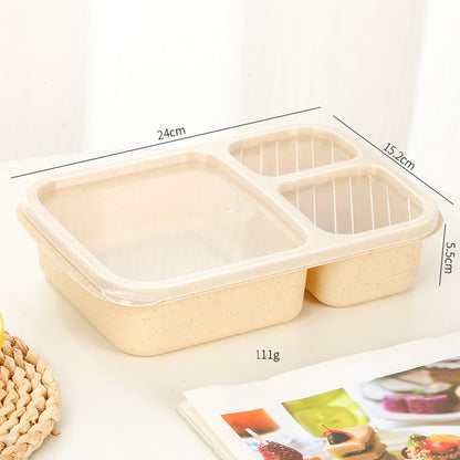 1PC Snack Containers, Divided Bento Lunch Snack Box With Transparent Lids - view 6