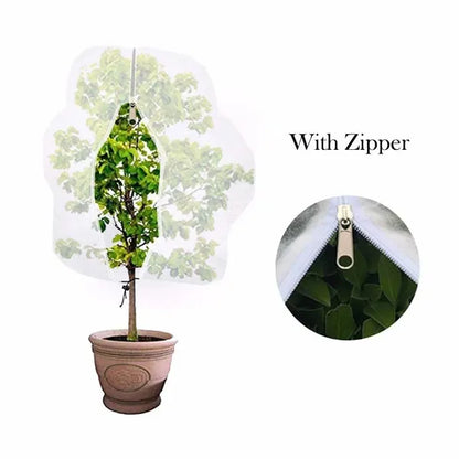 84inch*72inch Rectangular Zippered Greenhouse Fabric Bags For Plant Protection Offer Protection From Cold, Insects