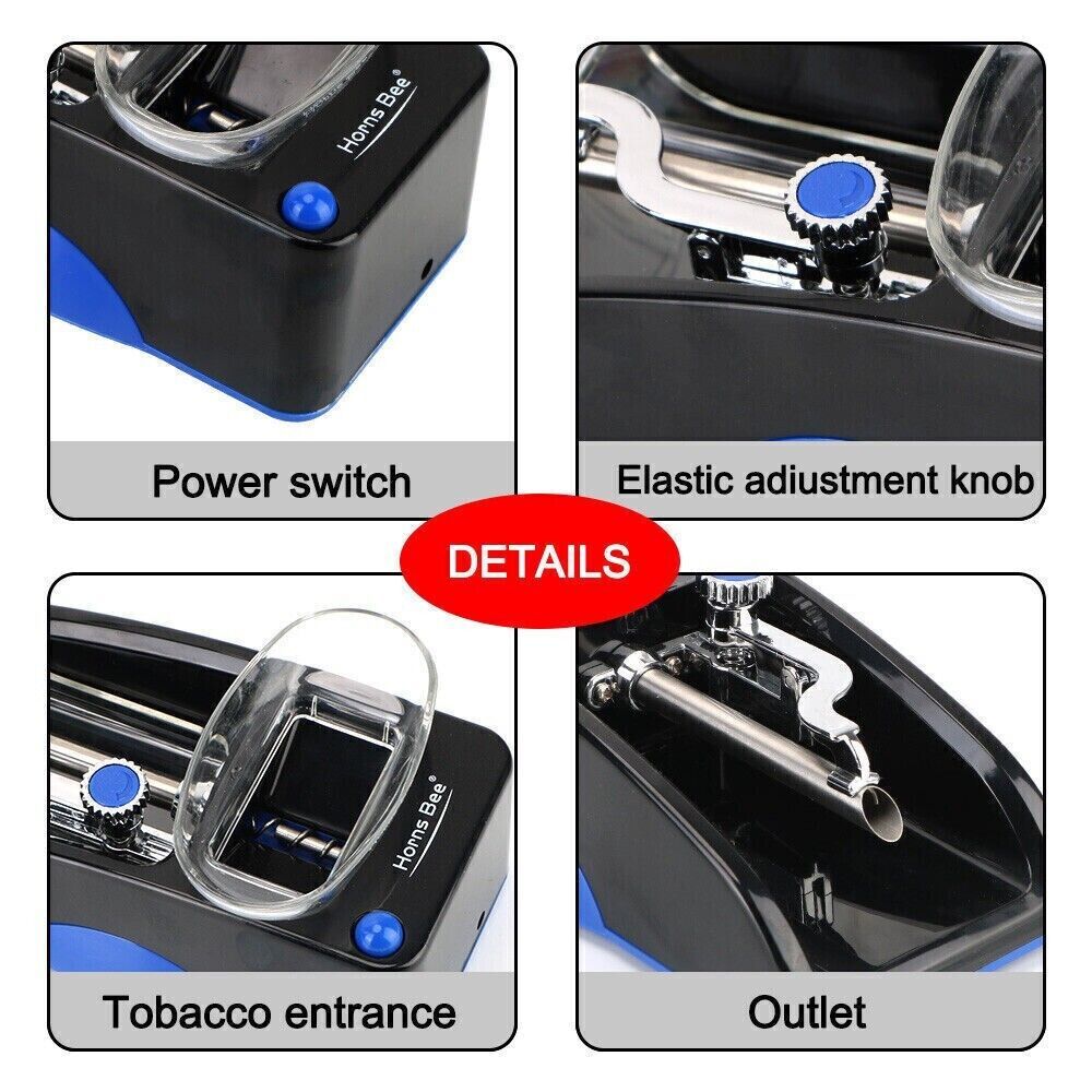 Cigarette Machine Automatic Electric Rolling Roller Tobacco Injector Maker US - view 7