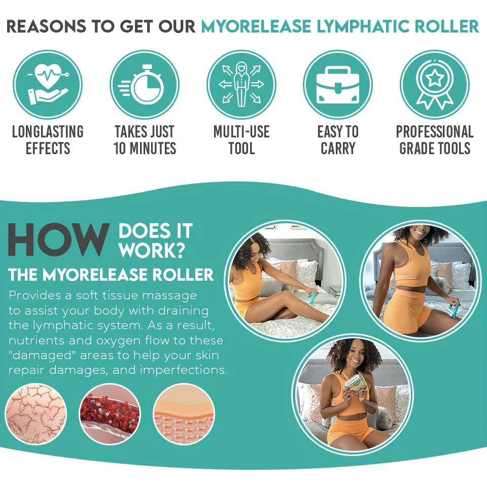 Cellulite Massager Fascia Release And Muscle Massage Roller Mini Trigger Point Deep Tissue Myofascial Release Tool Body - view 4