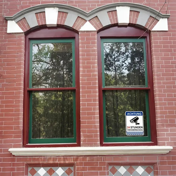German Video Surveillance Aluminum Sign High Visibility Security Sign For Indoor Outdoor Use - view 4