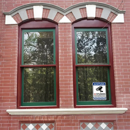 German Video Surveillance Aluminum Sign High Visibility Security Sign For Indoor Outdoor Use - view 4