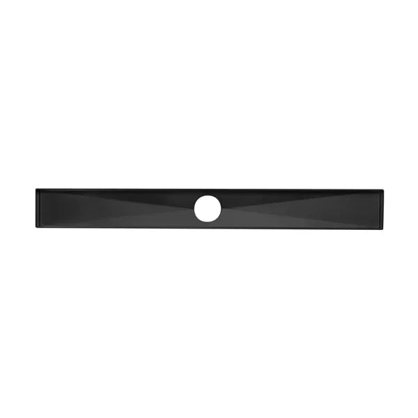 12 Inch Linear Shower Drain With Removable Brick Patterned Grate Cover - view 4