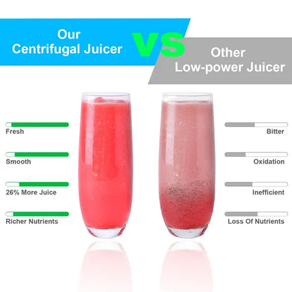 1000W Centrifugal Juicer Juice Extractor With 2 Speeds 3.6in Wide Feed Chute 17Oz Juicer Cup 54Oz Pulp Collector - view 2