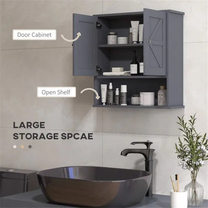 Bathroom Cabinet/Wall Cabinet-Gray - view 6