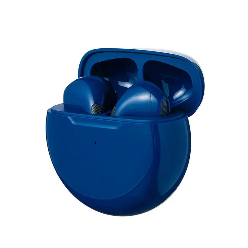 (blue)Air Pro 6 TWS Headphones Headset EarPhone Wireless Bluetooth Mini EarBuds HD