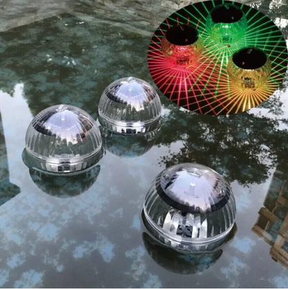 Outdoor Solar LED Floating Light Garden Pond Pool Lamp Rotating RGB Color Change - view 6