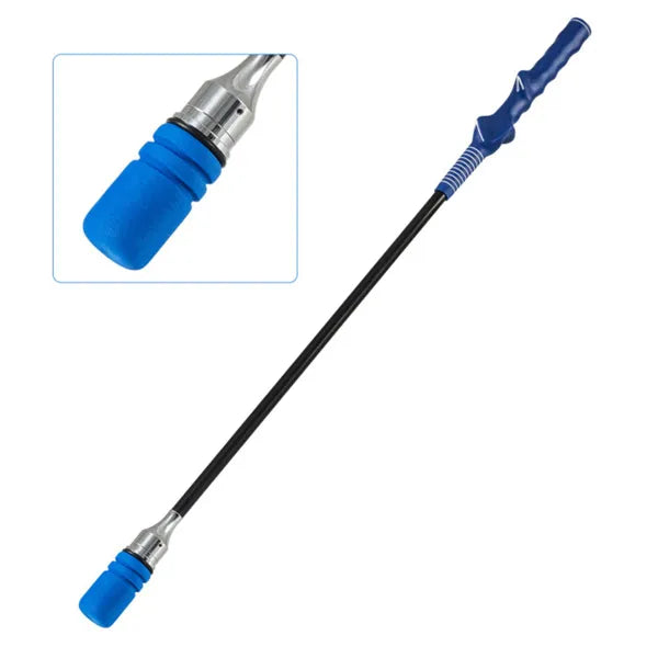 Portable Fiberglass Golf Swing Stick, Improve Grip & Shot Accuracy Golf Warm-Up Tool For Beginners & Pros-Blue - view 4