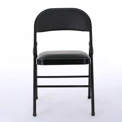 6pcs Elegant Foldable Iron & PVC Chairs For Convention & Exhibition Black - view 2