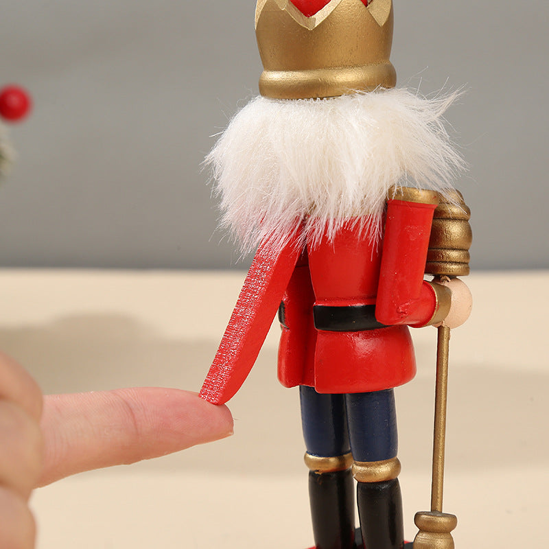 Wooden Nutcracker Puppet Soldier Ornaments - view 8