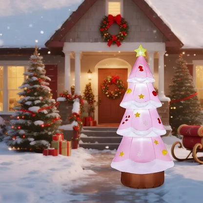 7.2FT Lighted Christmas Inflatable Decoration, Inflatable Christmas Tree - view 9