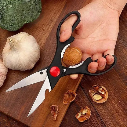 Food Scissors, Sharp Scissors With Nutcrackers, Bottle Opener, Can Opener, Vegetable Cutting Scissors - view 2