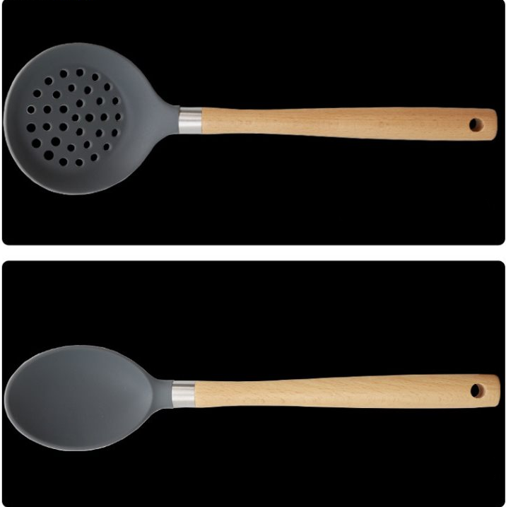 Direct Selling Wooden Handle Silicone Kitchen Utensils And - view 5