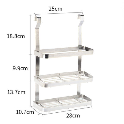 Stainless Steel Kitchen Organizer Multifunction Dish Drying Rack Wall Hanging Storage Holder Tableware Shelf Drainer - view 8