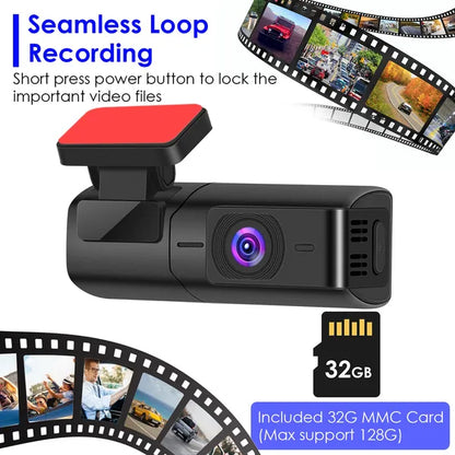 2K HD Front Dash Cam For Car With IPS Screen Night Vision Loop Recording Included 32G Storage Card 140° Wide Angle WiFi - view 4